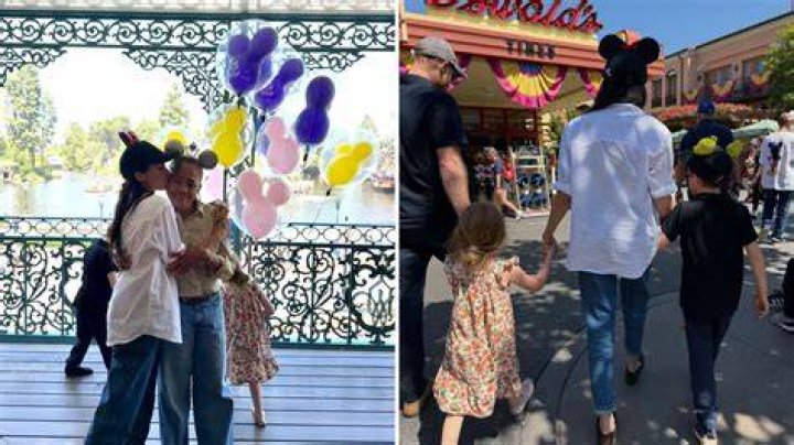 
Actress Mercy Johnson and her family visit Disneyland 