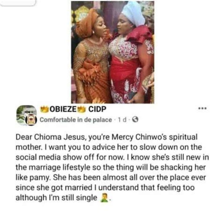 
Did you give her the husband? – Anita Joseph replies Obieze for advising Mercy Chinwo not to show off her marriage 