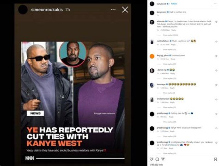 
Fans Wonder Who Laurence Chandler From Kanye West Instagram Post Is As The Rapper Announces Split From The Designer 