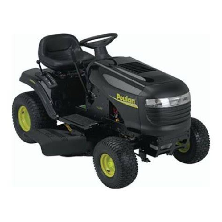 Where is model number on poulan pro riding mower