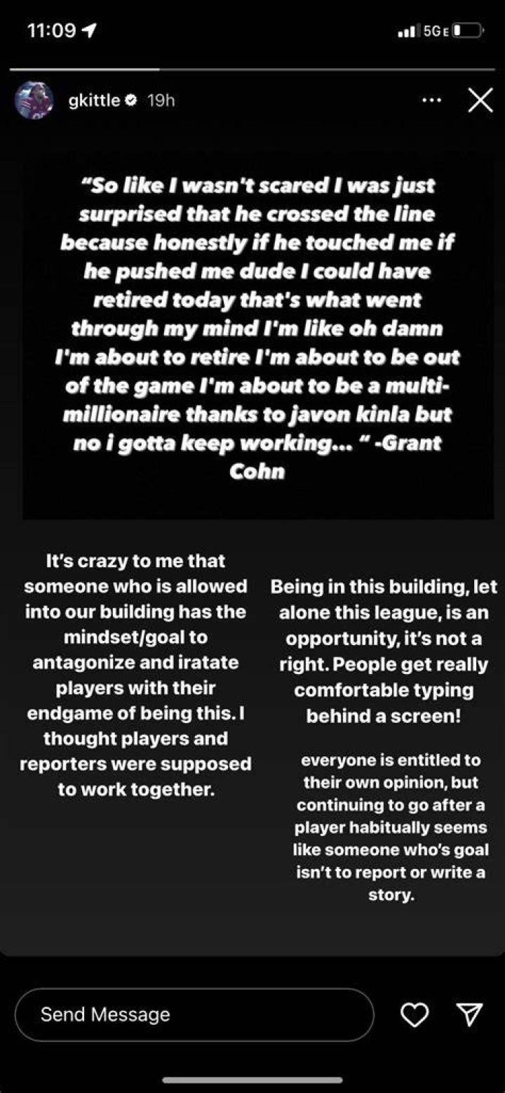 Who Is Grant Cohn And Why Was He Attacked By Javon Kinlaw Verbally?